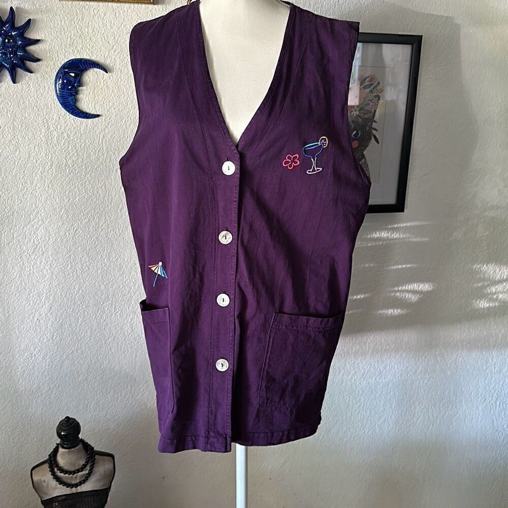 Cactus Size small Purple Vintage Vest